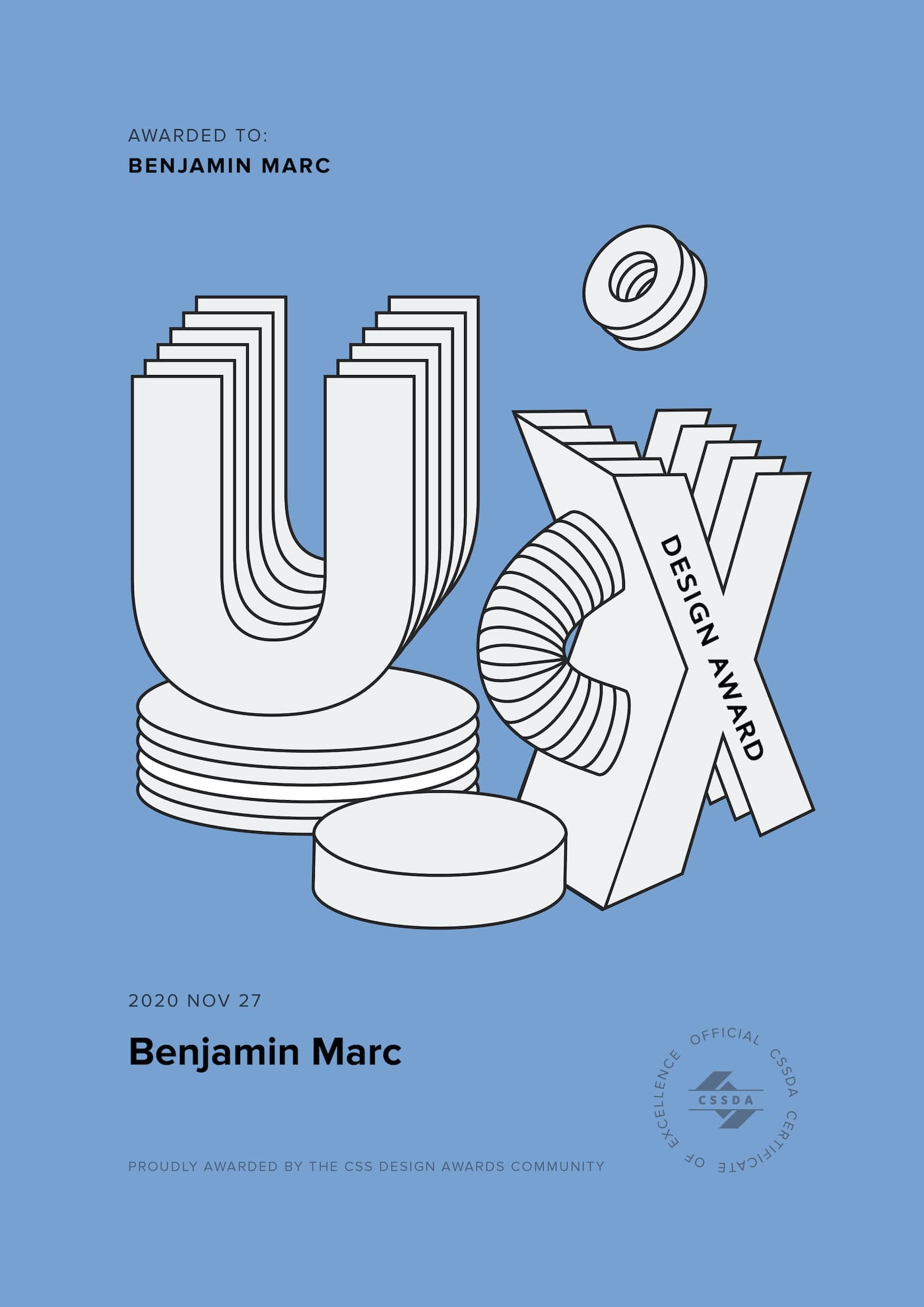 Benjamin Marc Wins Award for Best UI, UX Design and Innovation