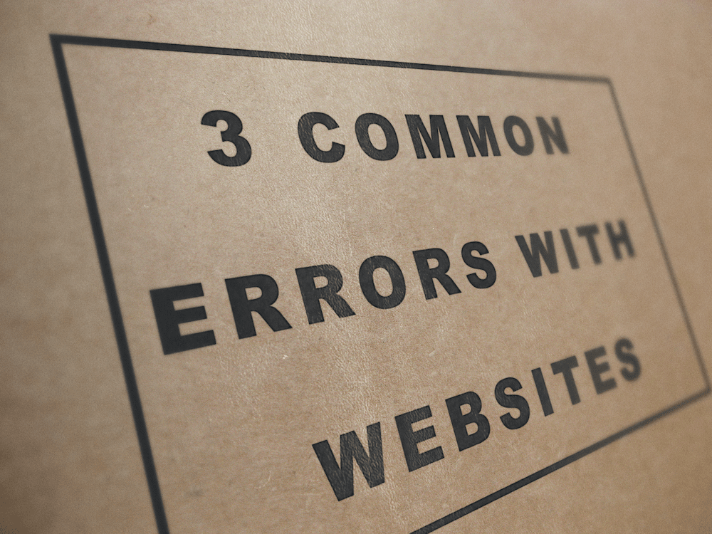 3 Common Errors With Websites