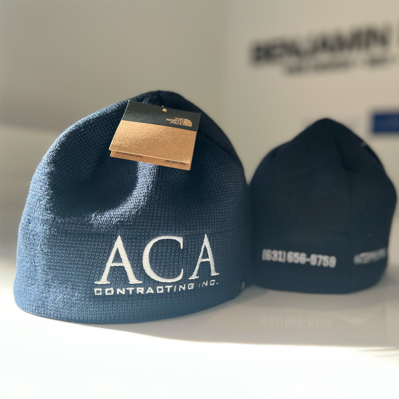 Embroidered Beanies For ACA Contracting
