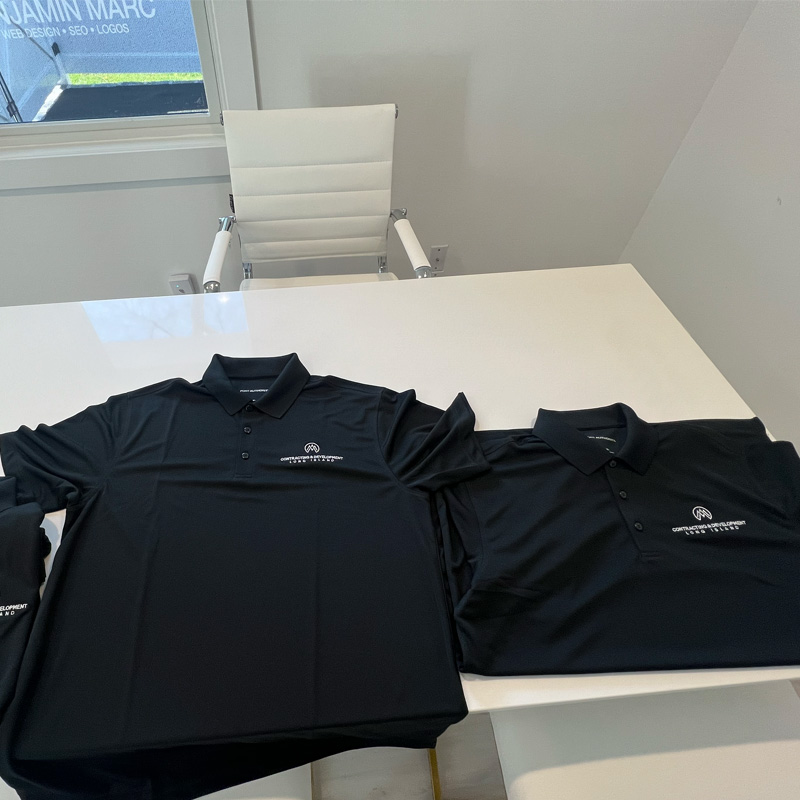 Polo Knit Shirt Embroidery For ACA Contracting