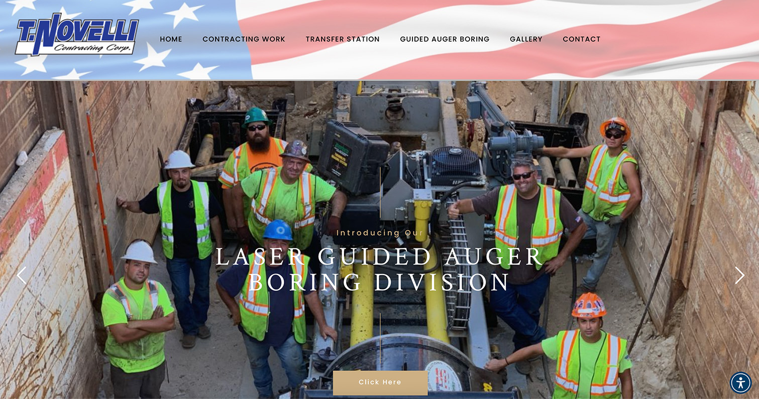Website Design For Construction Company on Long Island, Thomas Novelli Contracting Corp