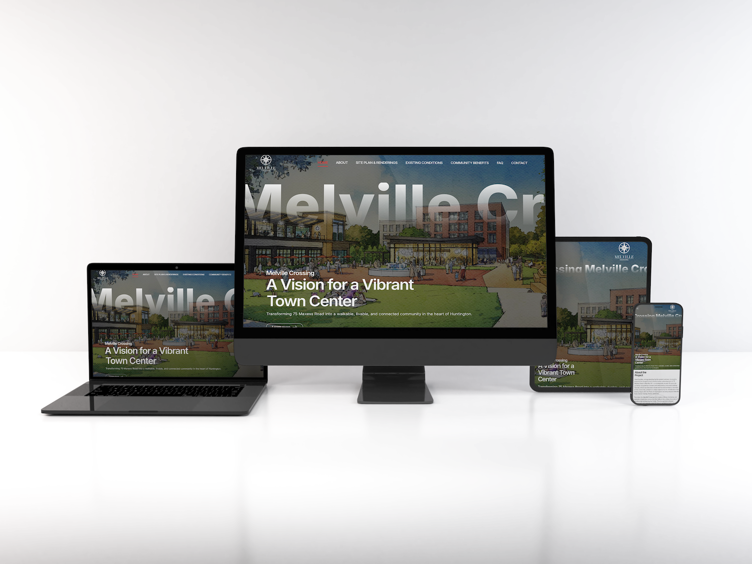 Melville Crossing, Web Design Development Project Melville NY