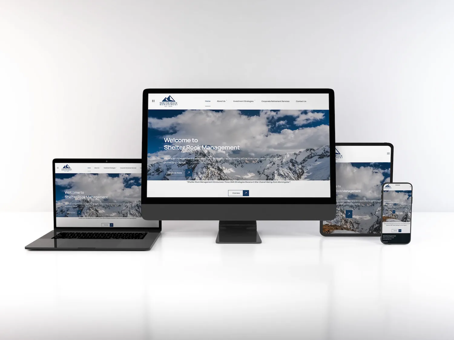 Web Design & SEO for Investment Management Company, Shelter Rock Management