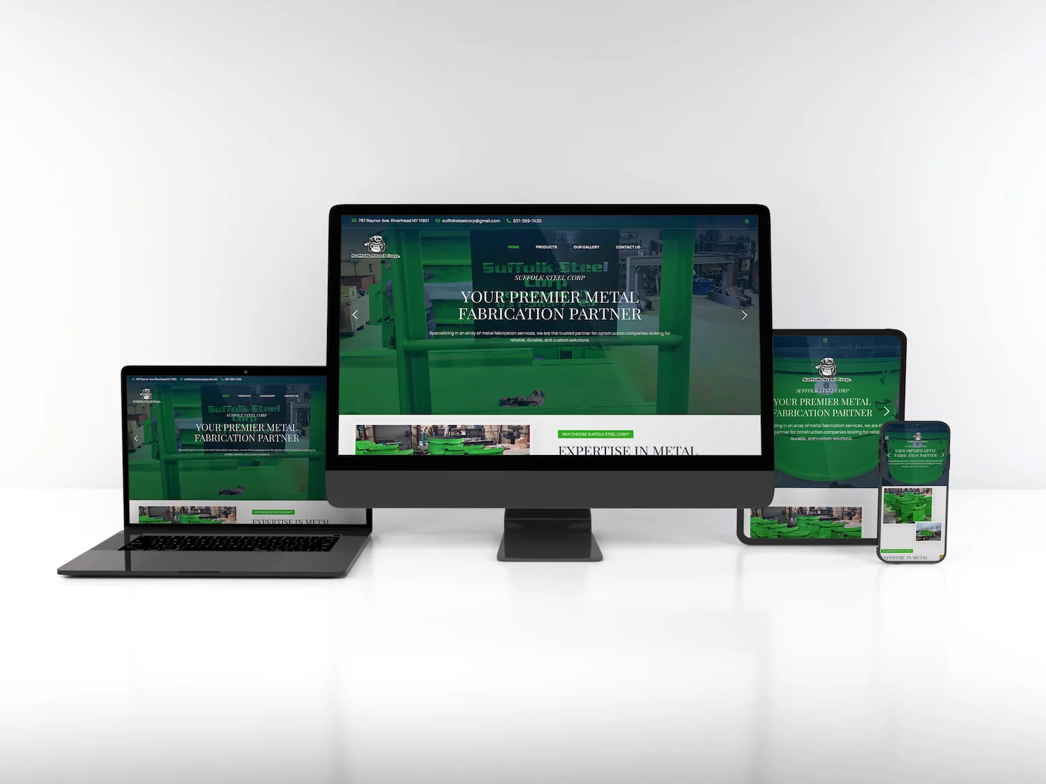 Web Design for Steel Fabrication Company on Long Island, Suffolk Steel Corp.