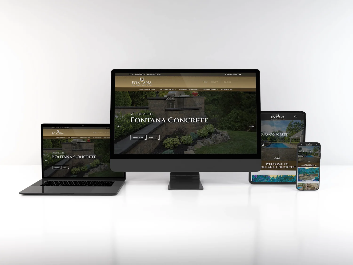 Web Design Masonry Supply Fontana Concrete